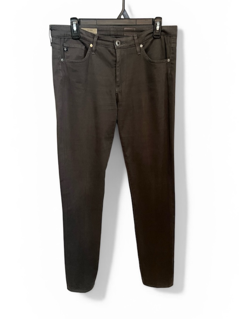 Ag Adriano Goldschmied Women's cigarette prima soft jeans in dark olive